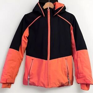 🏂 Spyder Conquer Winter Jacket 225033 | Peach and Black | Youth Size 18